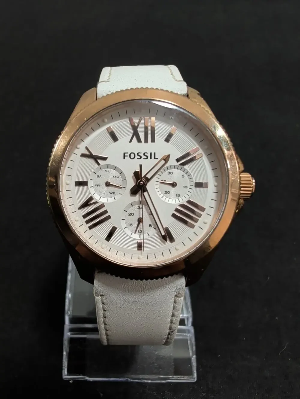 Women's Fossil Cecile AM4486 40mm Dial New Battery Runs Perfect 7.25